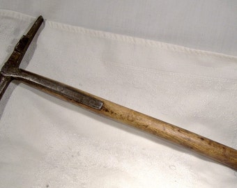 Early Strap Handle Tack Hammer with Nail Puller - Victorian