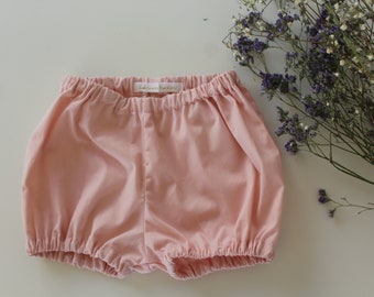 Bloomers, pants, baby girl pink cotton shorts