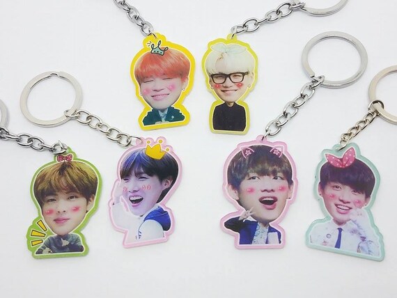 KPOP BTS Keychain BangTan Boys Acrylic Single Side Keychain