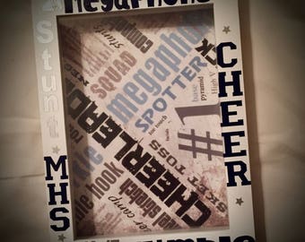 YOUR Sport/Text/Colors Pic FRAME~SHADOW Box Picture Frame 5x7