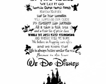 Download In this House We Do Disney Wall DecalsWall DecalDisney
