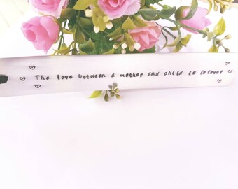 Metal Bookmark. Custom made bookmark. Gift for mum