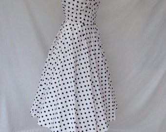 Vintage 1950s Strapless Sundress