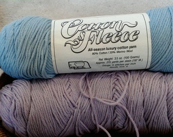 Spring Soft colors of Cotton / Wool blend yarns