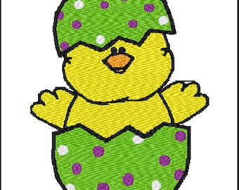 Chick Egg Embroidery Design
