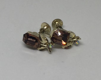 Emerald Cut Rhinestone Flowers