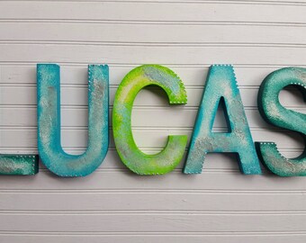 Name Wall Letters - Nursery Letters Boy - Nursery Letters Girl - Kids Name Art - Nursery Name Letters - Baby Name Letters