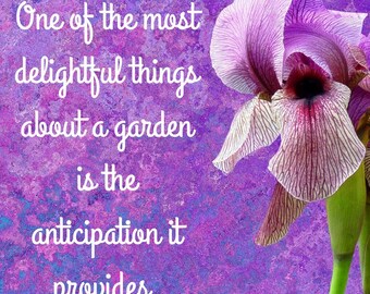 Garden anticipation digital printable