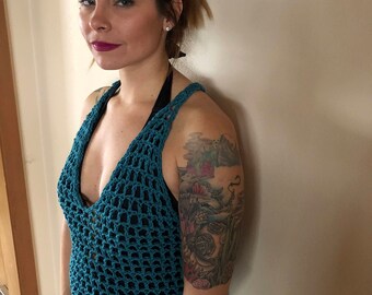 Handmade crocheted tank top