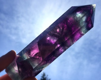 Rainbow Fluorite Tower / Rainbow Fluorite Crystal / Fluorite Tower