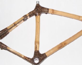 Bamboo Hemp Bicycle Bike Handmade Wood Wooden 700c Fixie Single Speed Fixed Gear Frame
