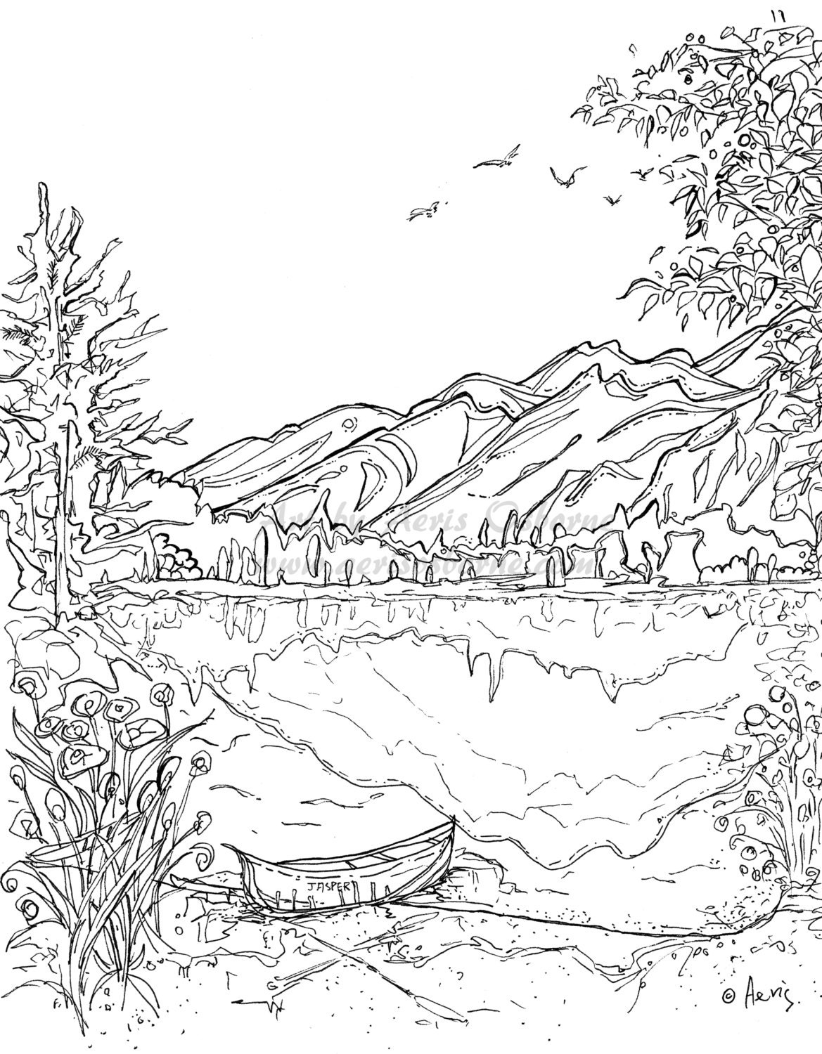 Printable Landscape Coloring Pages Printable Landscape Coloring Pages