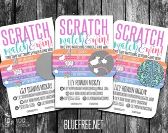 Scratch Off Game Discount Cards! Win Free Leggings! - SC_76