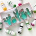 Mini Cactus Cutters, Set of 5 | cactus cookie cutters | fondant cactus cutters | Meri Meri | fondant cactus toppers | cactus party decor