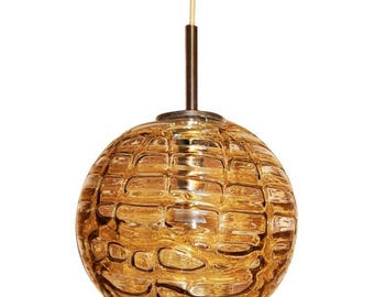 Large Doria Amber Globe Pendant