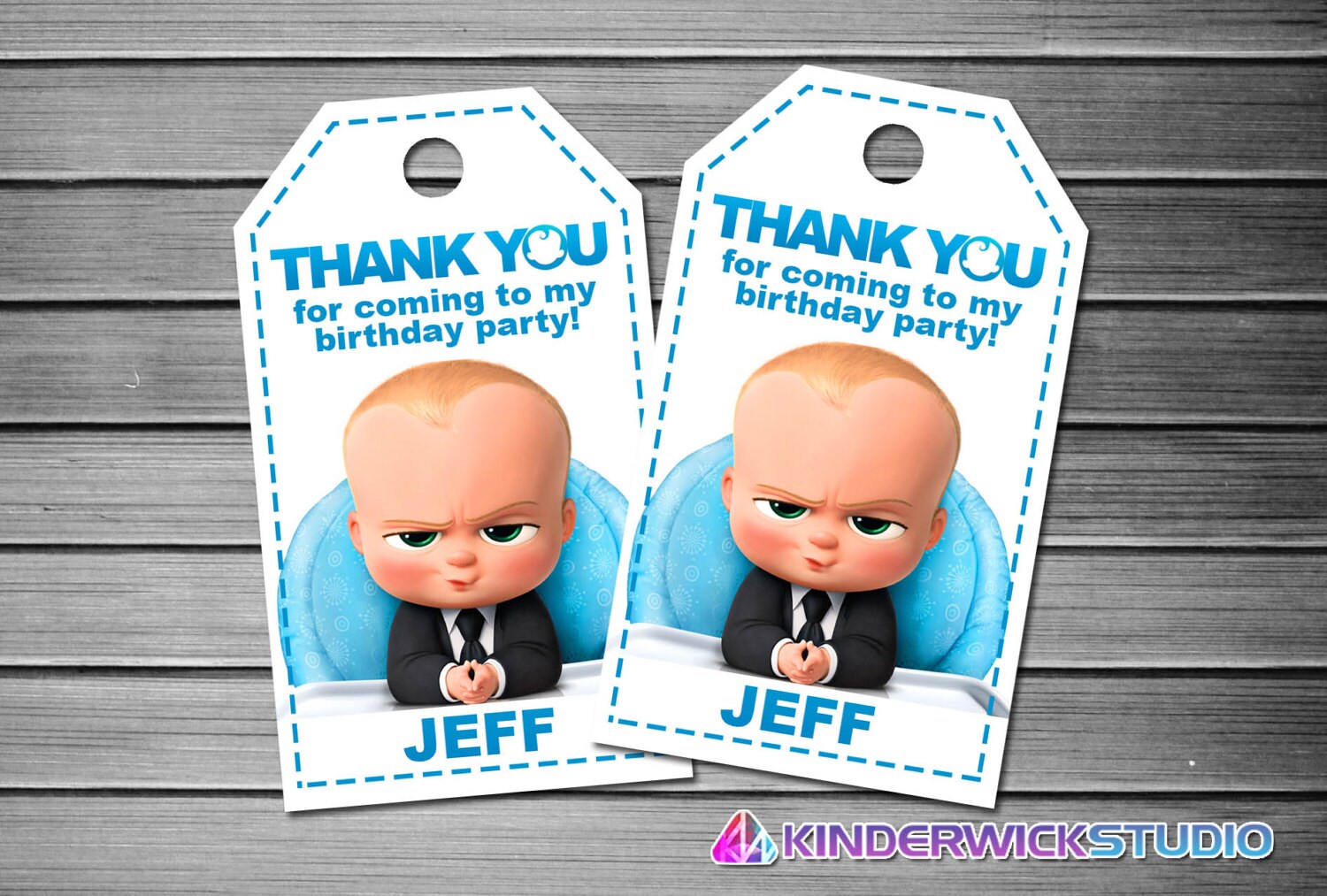 Boss Baby Thank You Tags Boss Baby Favor Tags Boss Baby Gift