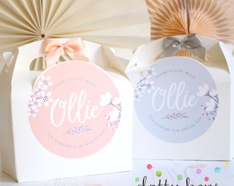 Personalised Childrens Activity Party Favour Gift Box | BLOSSOM | Wedding Birthday Party Gift Bag with Bow