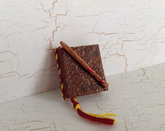 Miniature Dollhouse Spell Book & Wand