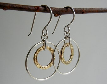 Gold and Silver Arianrhod I Earrings