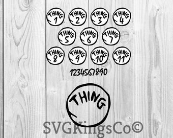 thing 1 thing 2 svg etsy