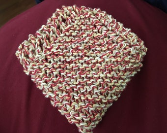 ONE knitted 100% cotton dishcloth/washcloth