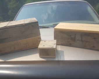 Custom Boxes from reclaimed wood