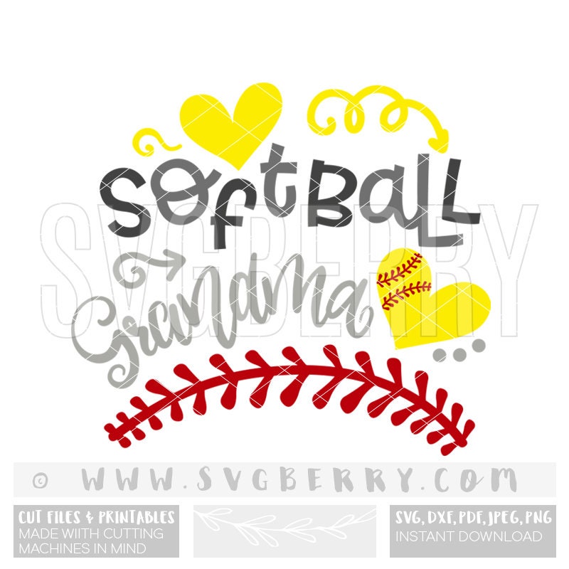 Download Softball Grandma SVG / Softball Nana Softball Mimi Svg