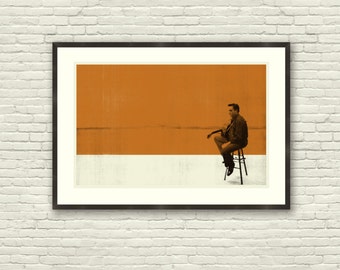 MEMPHIS CASH - Johnny Cash 30 x 20 Handprinted Silkscreen Art Print, Modern Poster, Vintage Style