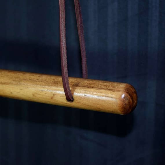 Honey Wooden Kimono Display Rod Hanger Pine For Japanese