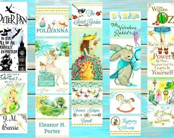 Watercolor Children's Classics bookmarks
