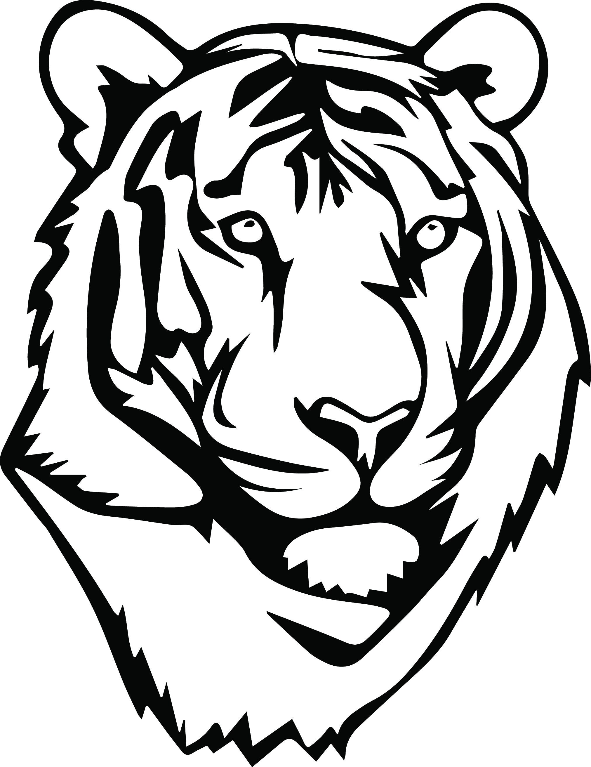 Tiger Svg Files Silhouettes Dxf Files Cutting files Cricut