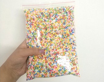 Colorful foam beads Slime Beads (A pack of 2.5 cups)