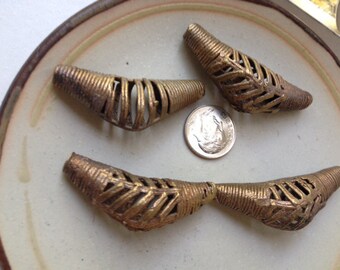 Brass African Trade Beads - 2 pcs.