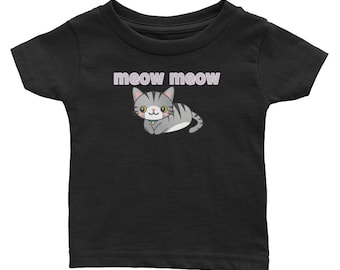 Meow Meow Kitty Cat Infant Tee Tshirt