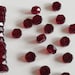 Rondelles Ruby Deep Dark Red Vintage Czech Glass Beads Transparent Translucent Shiny 6x3mm Faceted Flat Spacers Charms Jewelry Discs 25