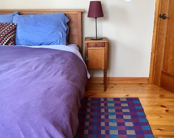 Cotton Asyymetrical Color Block Rug
