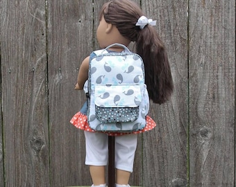18 15 Inch Doll Clothes American Made Girl Boys Kids Whale Backpack Doll Accessories Doll Dresses Doll Clothing Gifts Under 30 Ready Made