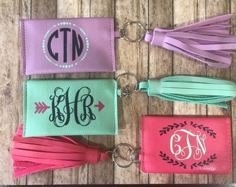 Personalized Coin Purse Key Ring