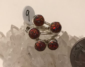 Fire Opal Ring, Size 9