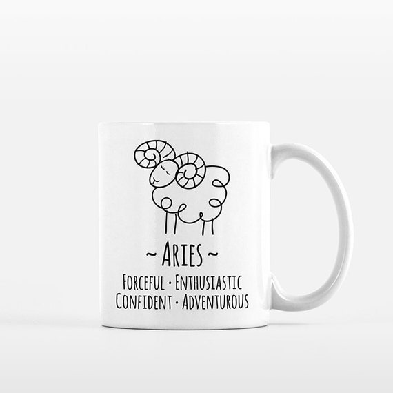 Aries Mug Aries Gift for Him Aries Zodiac Gift for Her Zodiac Mug Zodiac Sign Gift Horoscope Gift Astrology Gift Aries Coffee Mug