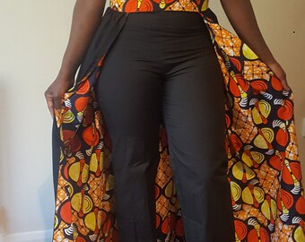 African Design Black Panther, Wakanda, Women's Rompers Jumpsuit Dashiki, Ankara fabric