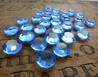 Rhinestone Vintage Rhinestone Faceted Glass Flat Back Rhinestone 13mm