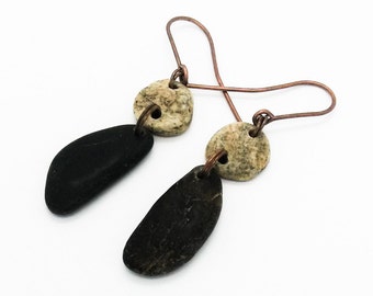 drilled beach stone pendant drilled river rock pendant for earring drilled pebbles beads stone charms river stone pendant ketten kiesel ()