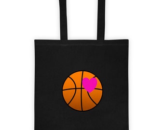 Basketball Love Canvas Tote Bag