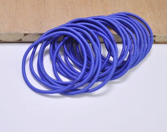 DIY hair elastics,50pcs or 100pcs Elastic Cord,Blue hair elastic cord,hair ties,ponytail holder elastic,pigtail holders 2mm