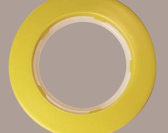 Set of 10 eyelet curtain Ø50 mm - yellow