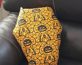 Halloween Pumpkin Coffin Pillow