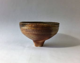 Wood fired matcha chawan, Japanese teabowl, woodfired with natural ash glazes. Pottery, ceramic, tea ceremony.