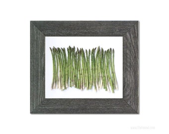 Asparagus Art | Food Photography | Kitchen Photography | Wall Art | Home Decor | Green | Treat Yo Self