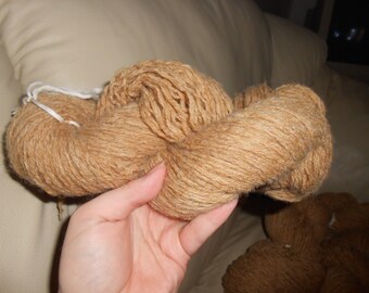 Camel color - 100% Wool - 1231 yards - Worsted weight - Recycled, Reclaimed, Upcycled